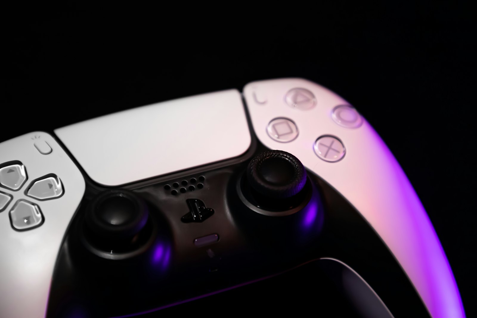 Video game controller close-up